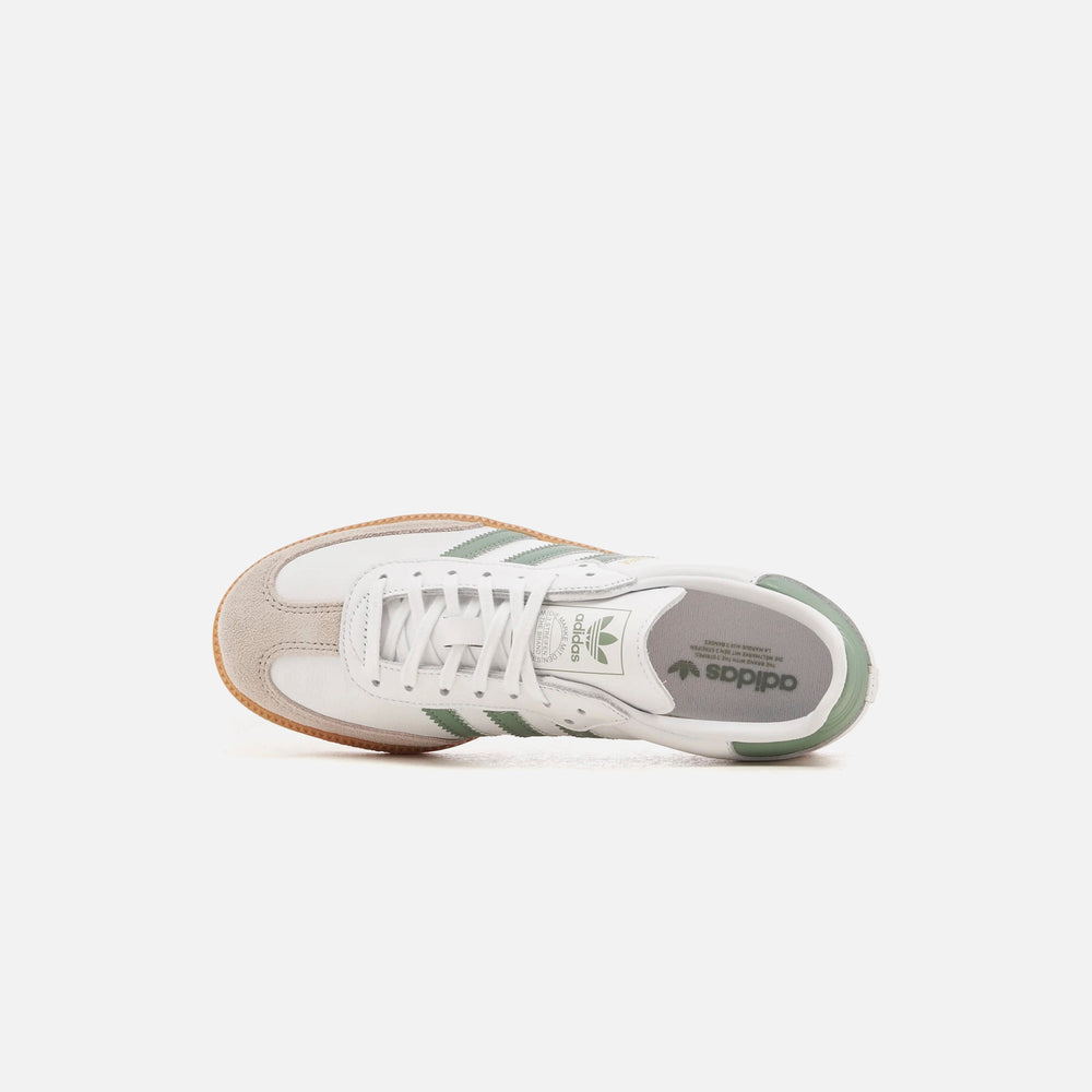 adidas Kids Samba OG - Cloud White / Silver Green / Gum | Kith Cloud White / Silver Green / Gum