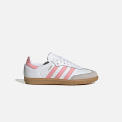 adidas Junior Samba OG - White / Semi Pink Spark / Gum | Kith White / Semi Pink Spark / Gum