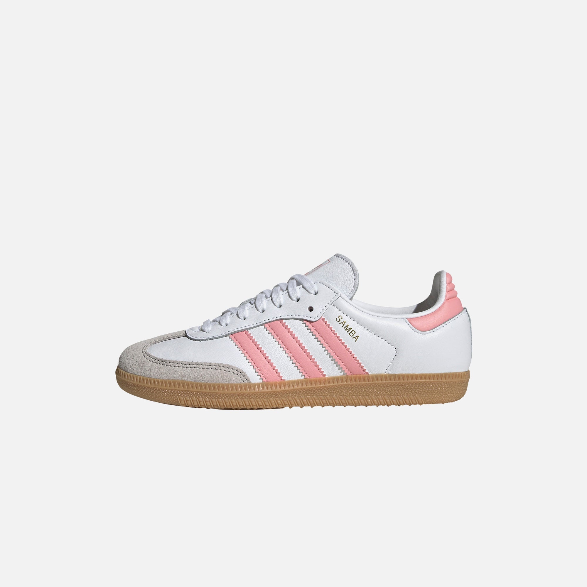 adidas Junior Samba OG - White / Semi Pink Spark / Gum | Kith White / Semi Pink Spark / Gum