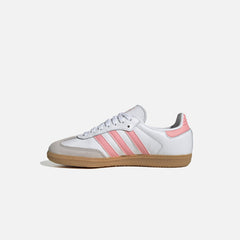 adidas Junior Samba OG - White / Semi Pink Spark / Gum | Kith White / Semi Pink Spark / Gum