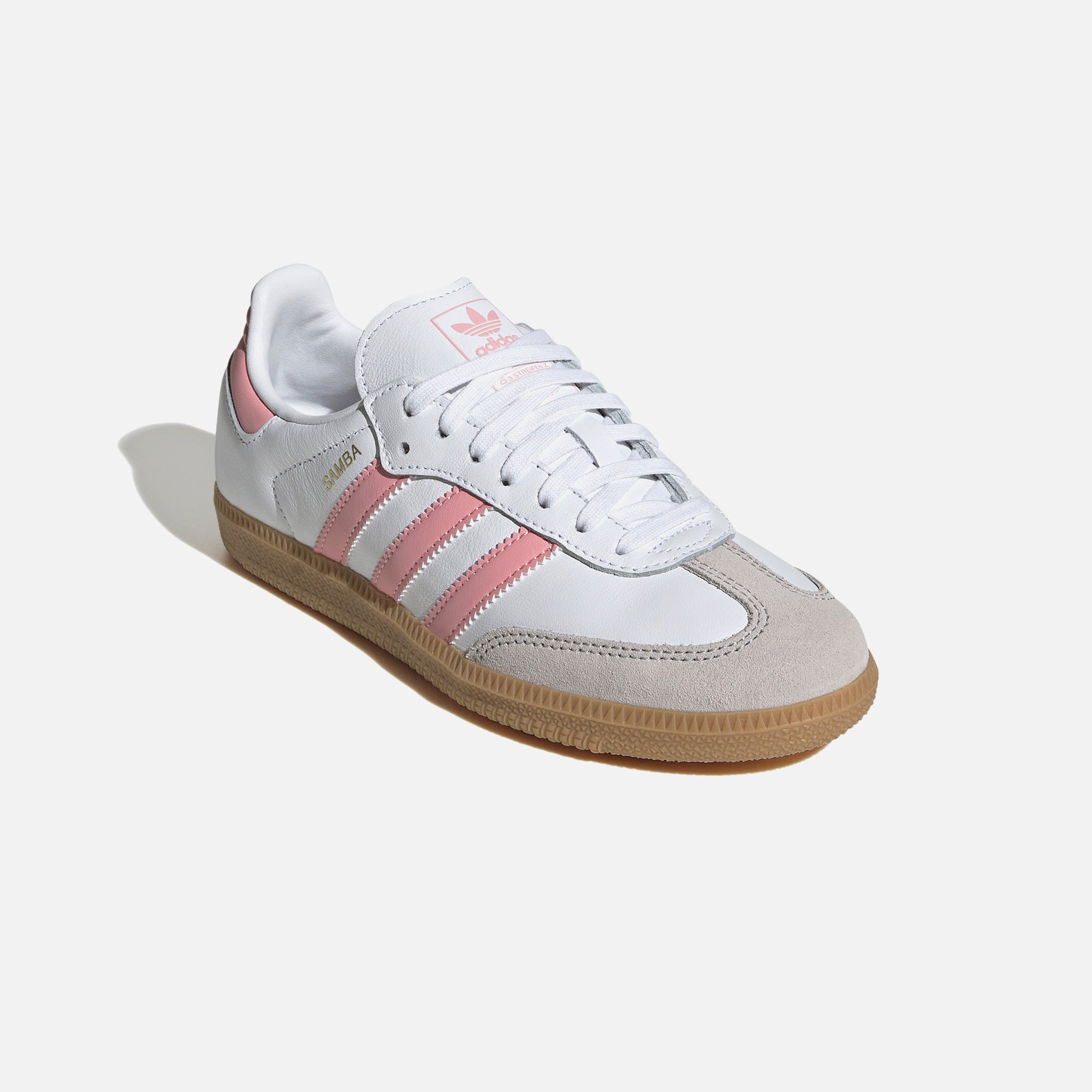 adidas Junior Samba OG - White / Semi Pink Spark / Gum | Kith White / Semi Pink Spark / Gum