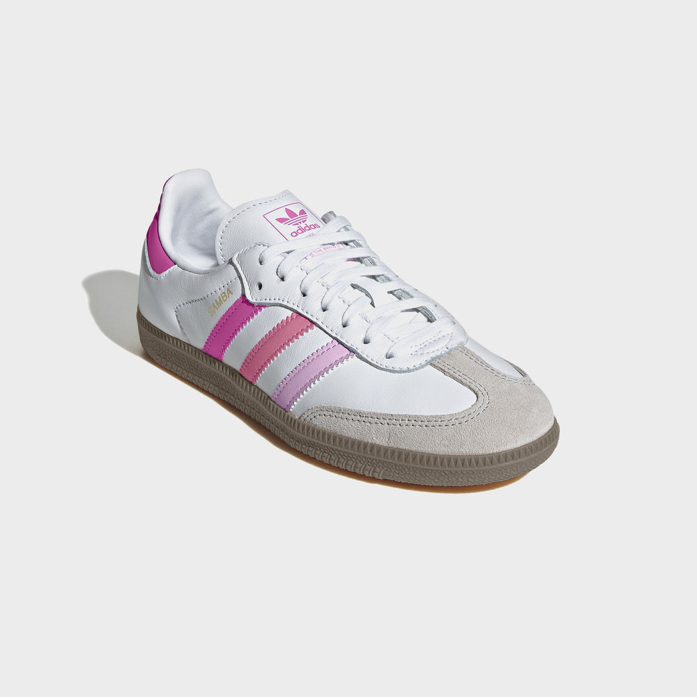 adidas Kids Samba OG - White / Orchid Fusion / Rose Tone | Kith White / Orchid Fusion / Rose Tone
