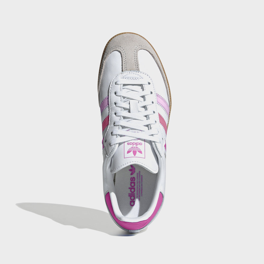 adidas Kids Samba OG - White / Orchid Fusion / Rose Tone | Kith White / Orchid Fusion / Rose Tone