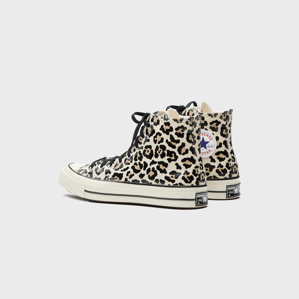 Converse Chuck 70s Glow-In-The-Dark Leopard Print - Egret / Light Fawn | Kith Egret / Light Fawn / Black