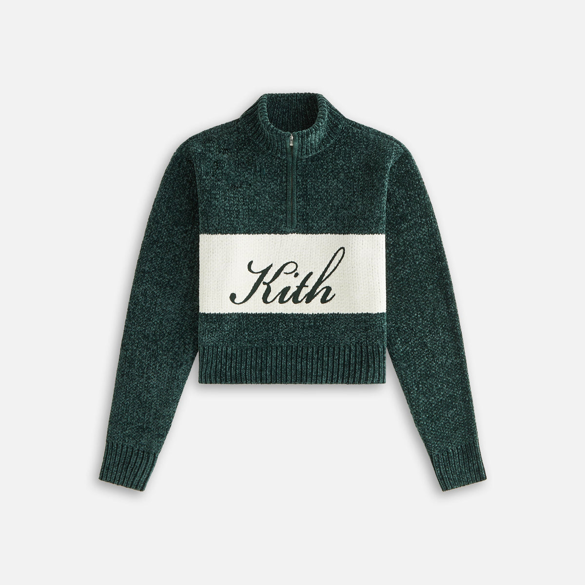 Kith Women Hunter II Chenille Script Quarter Zip - Stadium | Kith Stadium
