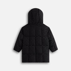 Kith Kids Flocked Puffer Coat - Black | Kith Black