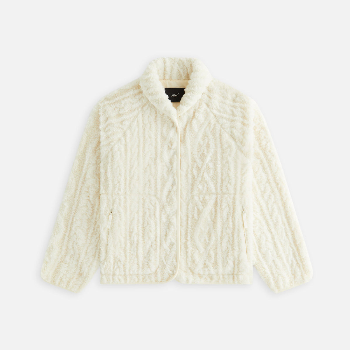 Kith Women Grayson Cable Sherpa Jacket - Sandrift | Kith Sandrift