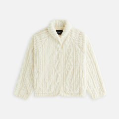 Kith Women Grayson Cable Sherpa Jacket - Sandrift | Kith Sandrift