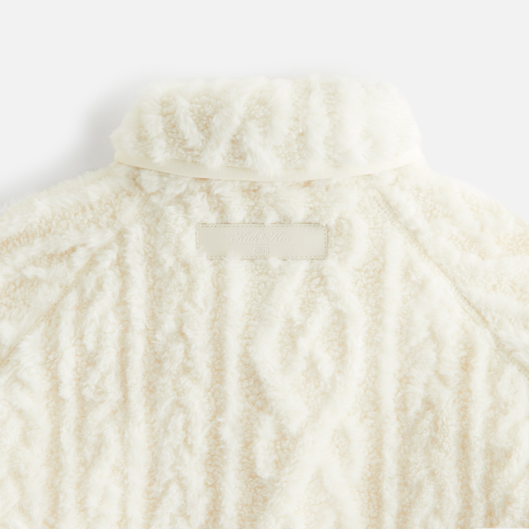 Kith Women Grayson Cable Sherpa Jacket - Sandrift | Kith Sandrift