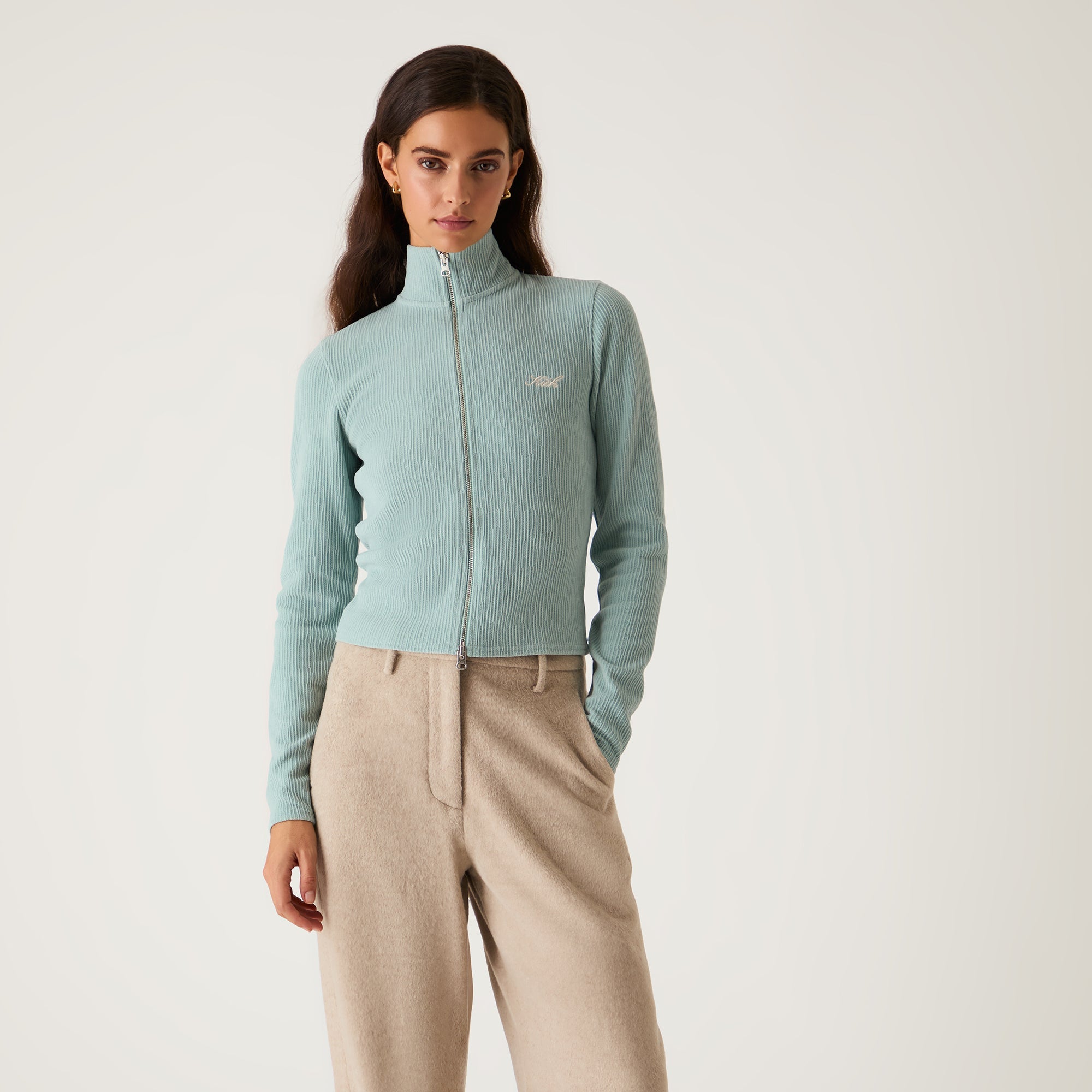 Kith Women Ina Chenille Track Zip - Tornado | Kith Tornado