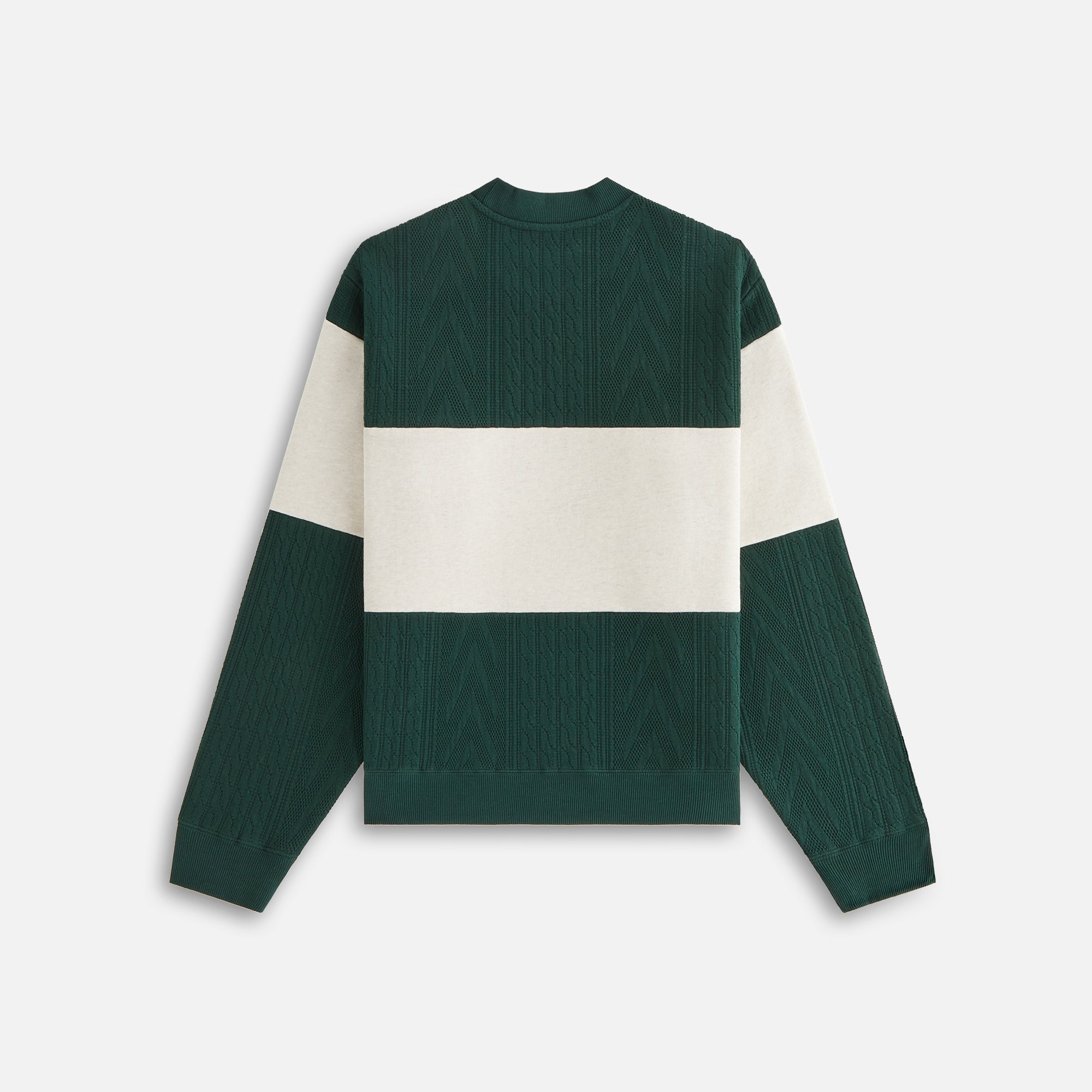 Kith Women Ashwin Cable Panelled Crewneck - Stadium | Kith Stadium