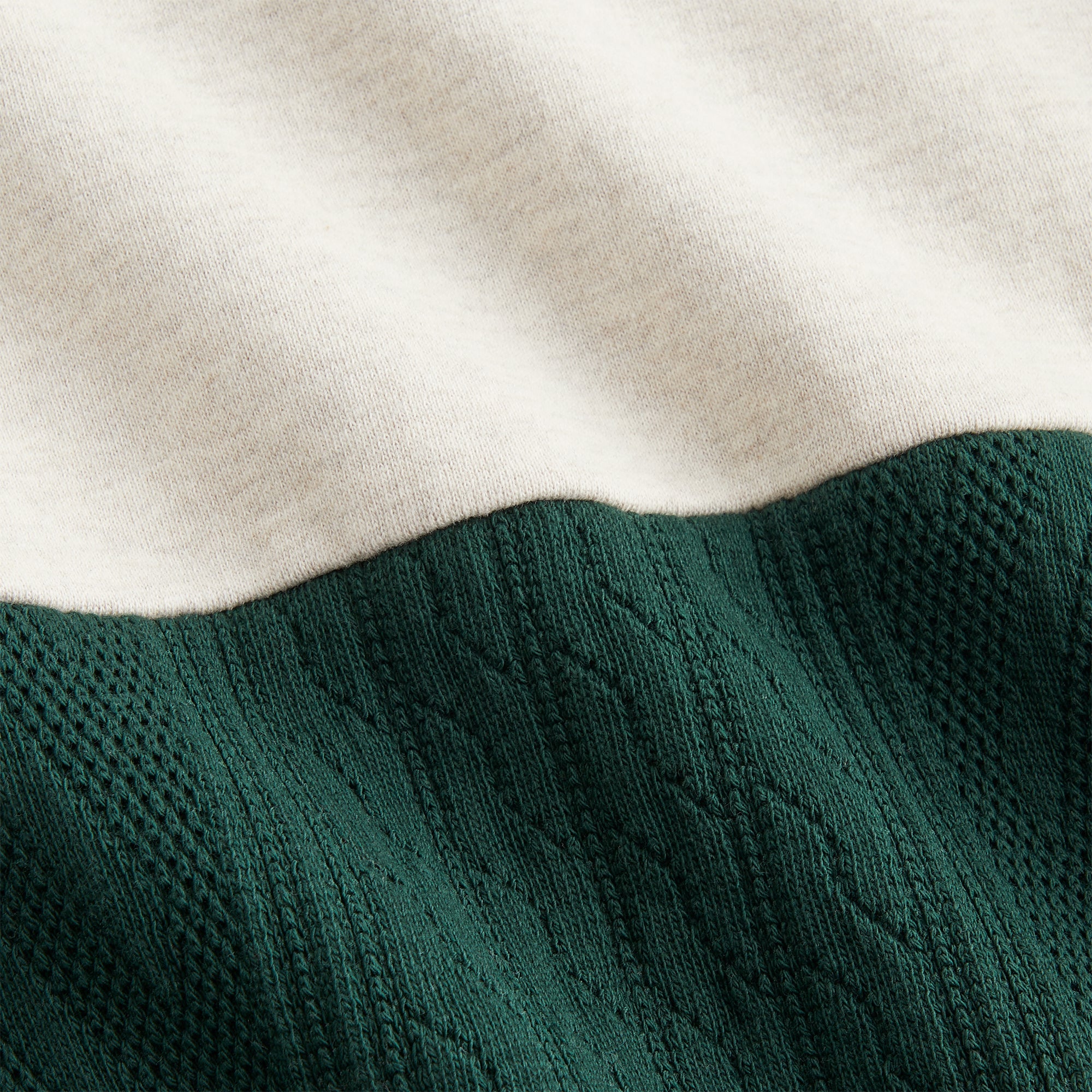 Kith Women Ashwin Cable Panelled Crewneck - Stadium | Kith Stadium