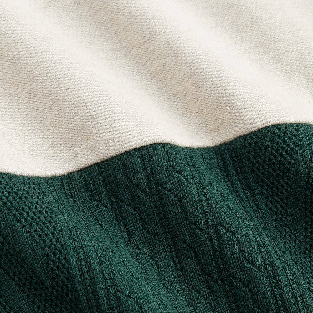 Kith Women Ashwin Cable Panelled Crewneck - Stadium | Kith Stadium