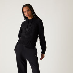 Kith Women Celyse Crest Sweater Hoodie - Black | Kith Black