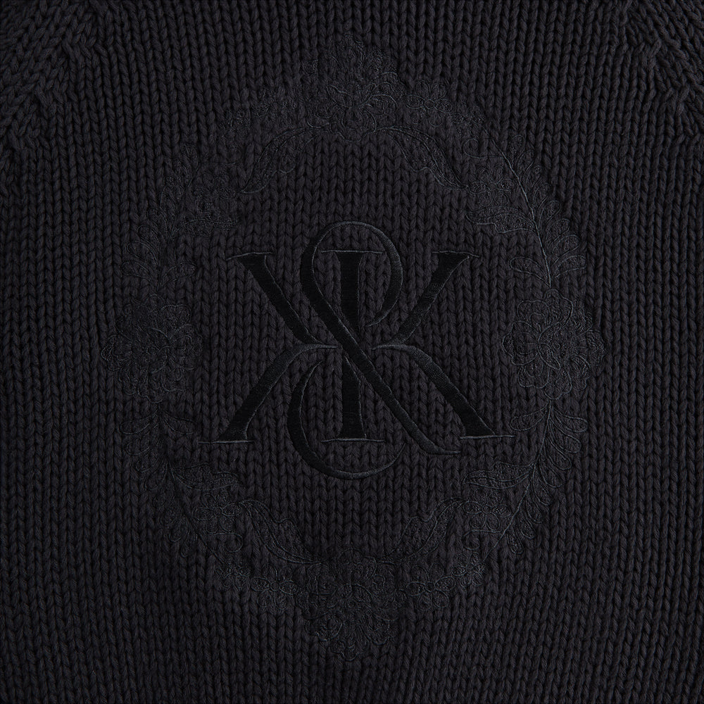 Kith Women Celyse Crest Sweater Hoodie - Black | Kith Black