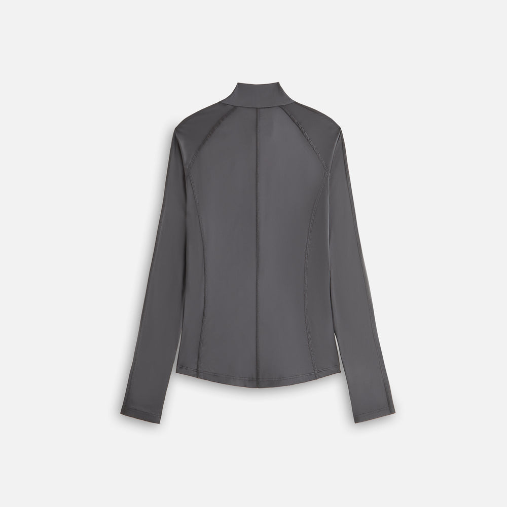 Kith Women Alida Stretch Satin Zip Top - Void | Kith Void