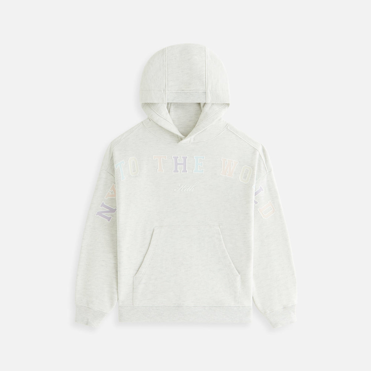 Kith Kids New York to the World Hoodie - Light Heather Grey | Kith Light Heather Grey