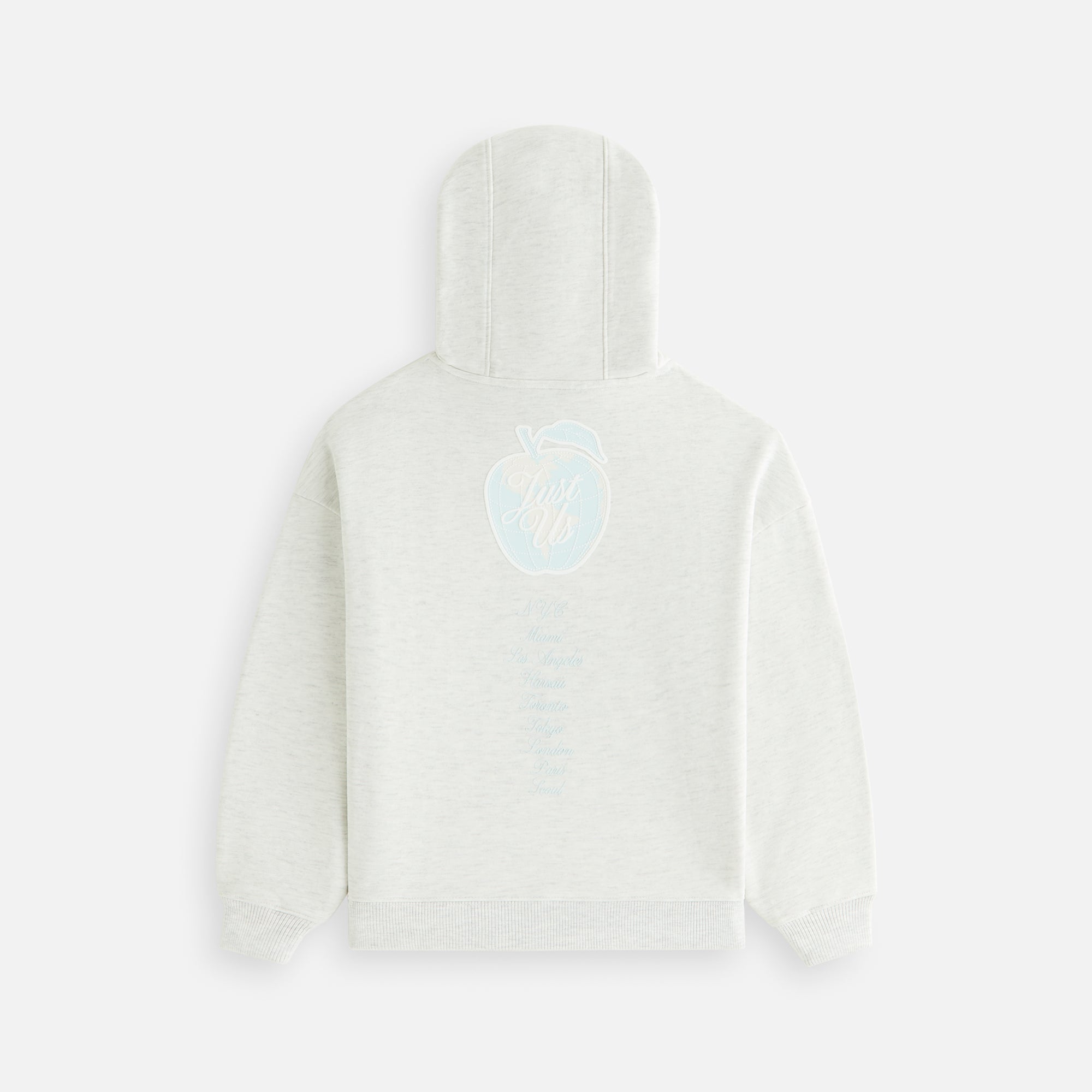 Kith Kids New York to the World Hoodie - Light Heather Grey | Kith Light Heather Grey