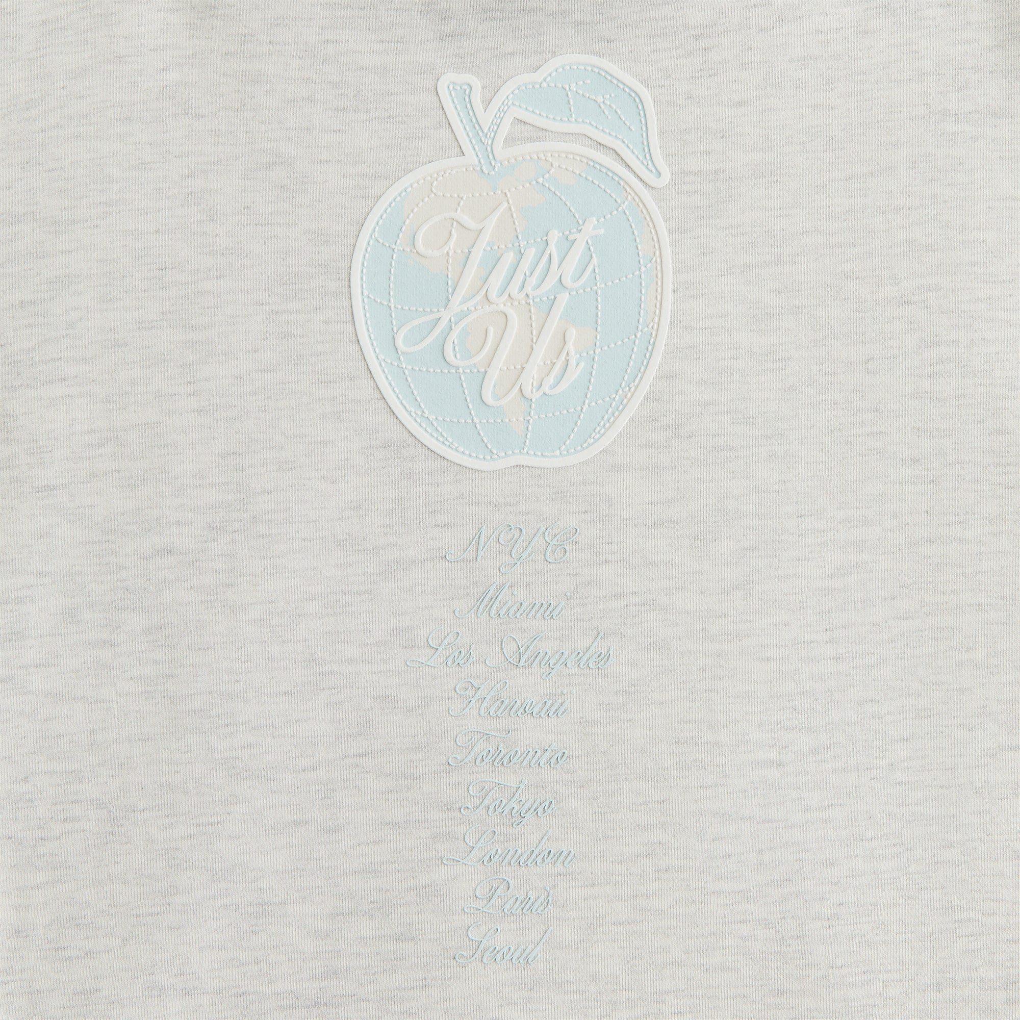 Kith Kids New York to the World Hoodie - Light Heather Grey | Kith Light Heather Grey