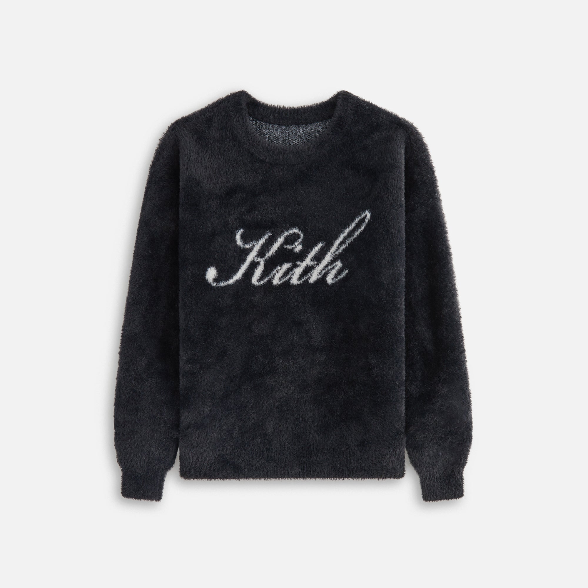 Kith Kids Mohair Script Logo Crewneck - Black | Kith Black