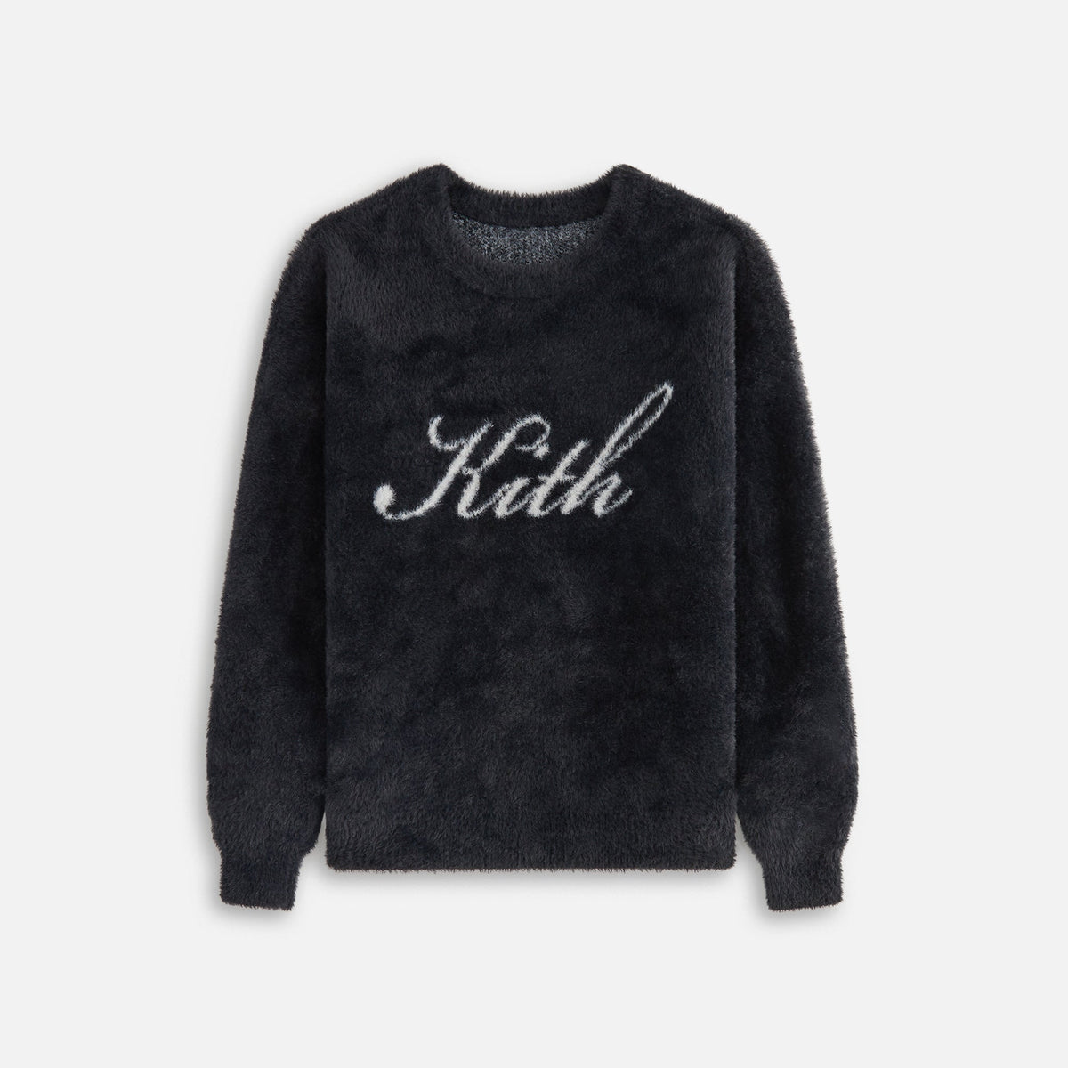 Kith Kids Mohair Script Logo Crewneck - Black | Kith Black