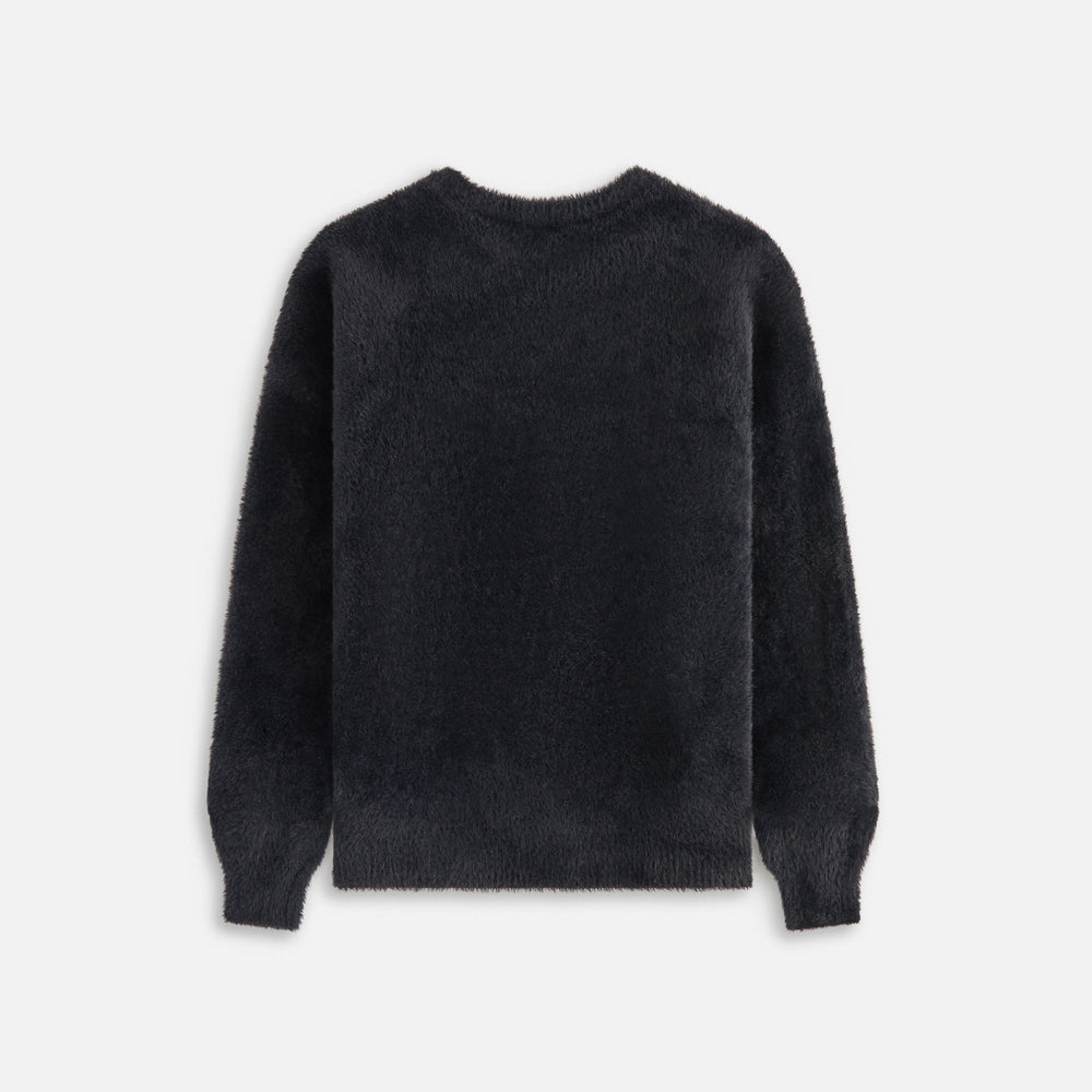 Kith Kids Mohair Script Logo Crewneck - Black | Kith Black