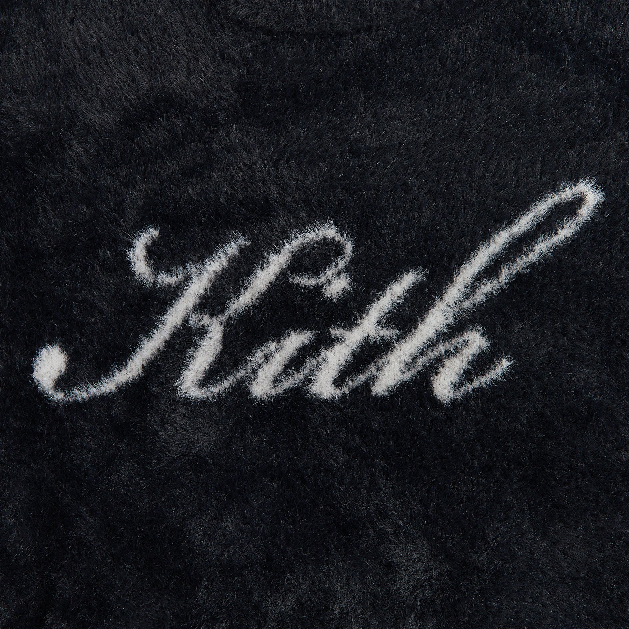 Kith Kids Mohair Script Logo Crewneck - Black | Kith Black