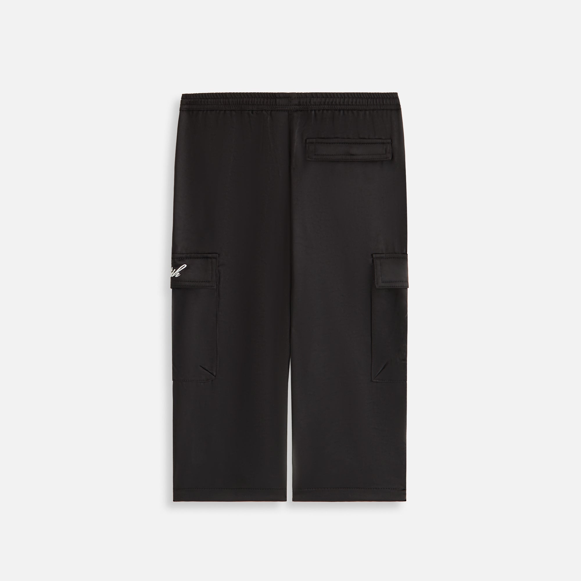 Kith Kids Satin Cargo Pant - Black | Kith Black