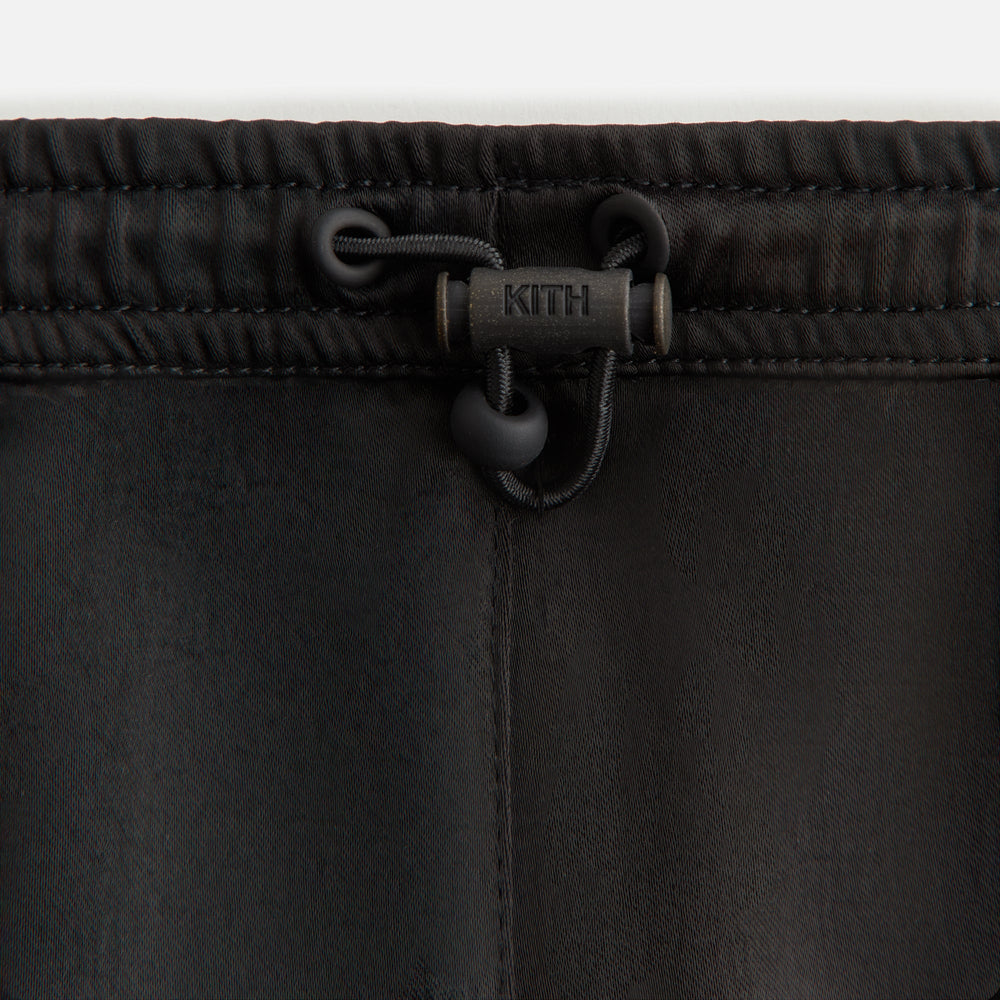 Kith Kids Satin Cargo Pant - Black | Kith Black