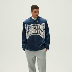 Kith for the New York Knicks Snap Front Coaches Jacket - Nocturnal | Kith Nocturnal