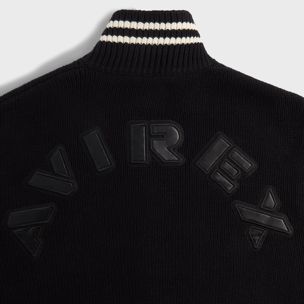 Kith & AVIREX for the New York Knicks Wyona Full Zip Sweater - Black | Kith Black