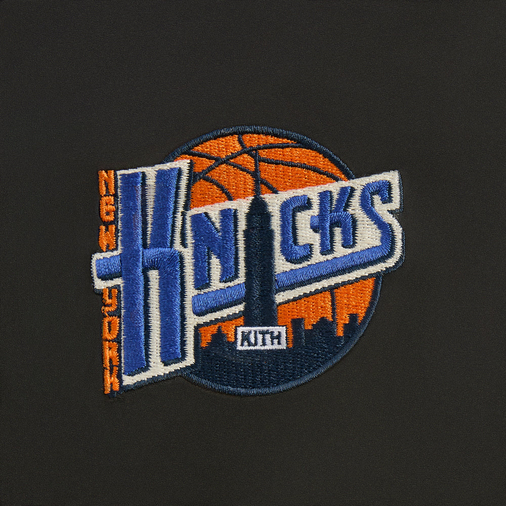 Kith for the New York Knicks Ball Nylon Wide Leg Pant - Black | Kith Black