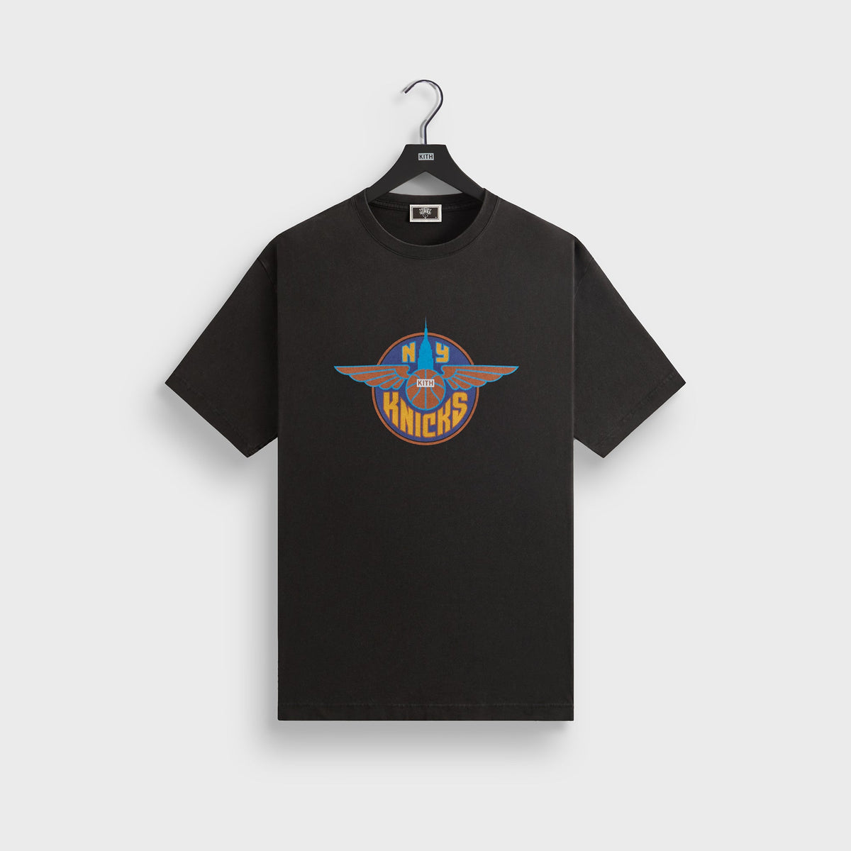 Kith for the New York Knicks Wingman Vintage Tee - Black | Kith Black