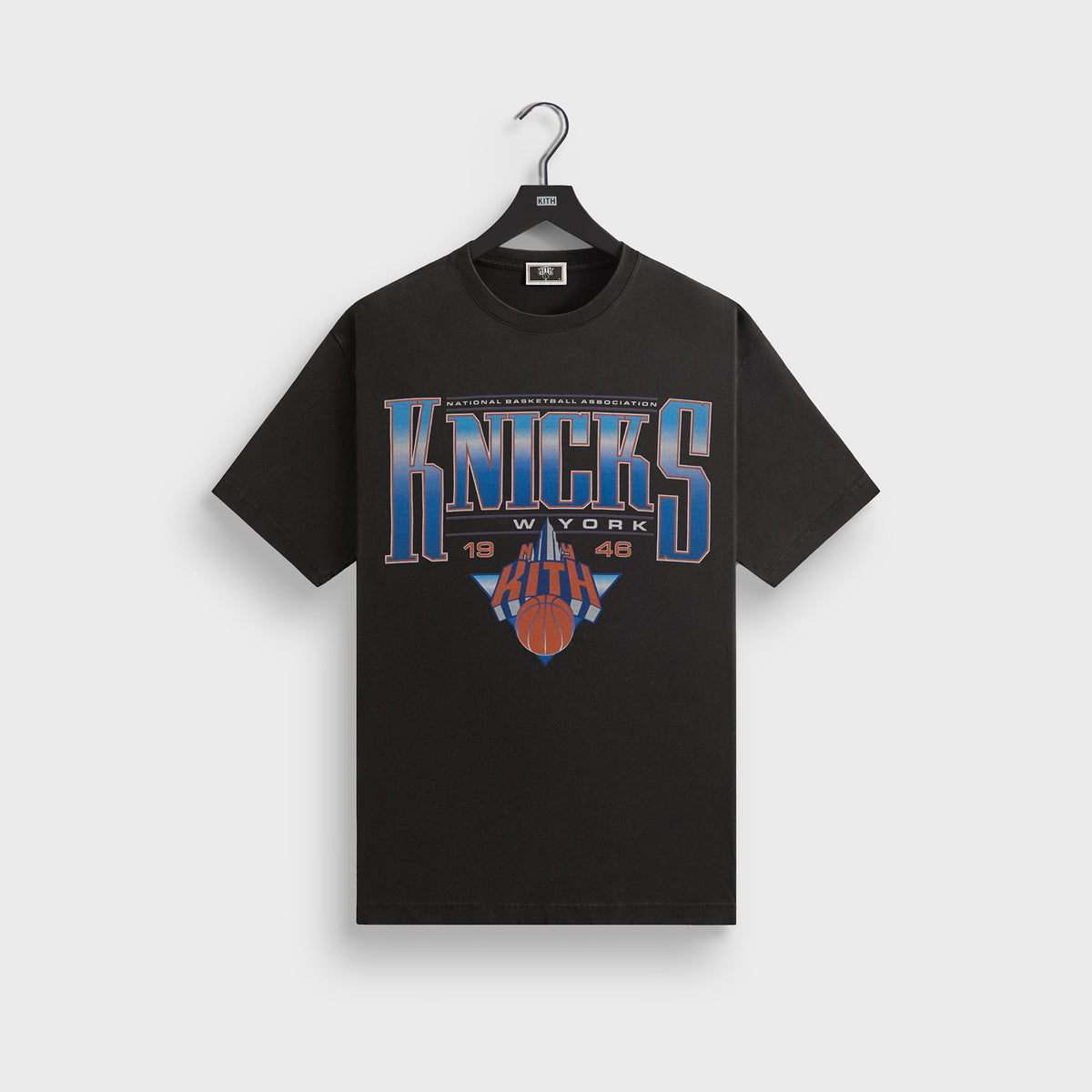 Kith for the New York Knicks Luster Vintage Tee - Black | Kith Black