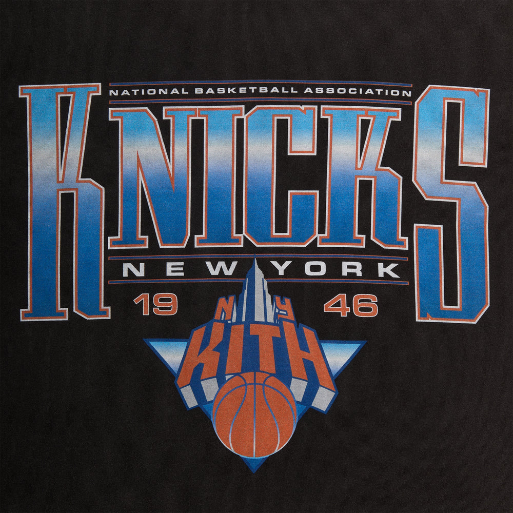 Kith for the New York Knicks Luster Vintage Tee - Black | Kith Black