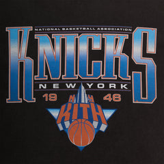 Kith for the New York Knicks Luster Vintage Tee - Black | Kith Black