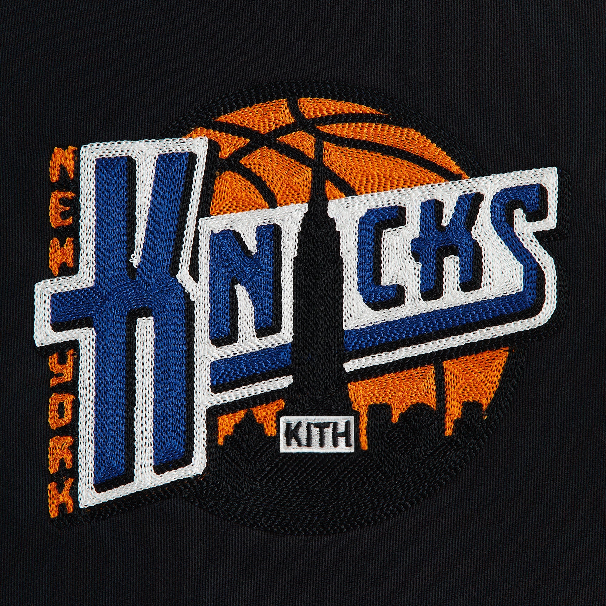 Kith Kids for the New York Knicks City Nelson Crewneck - Black | Kith Black