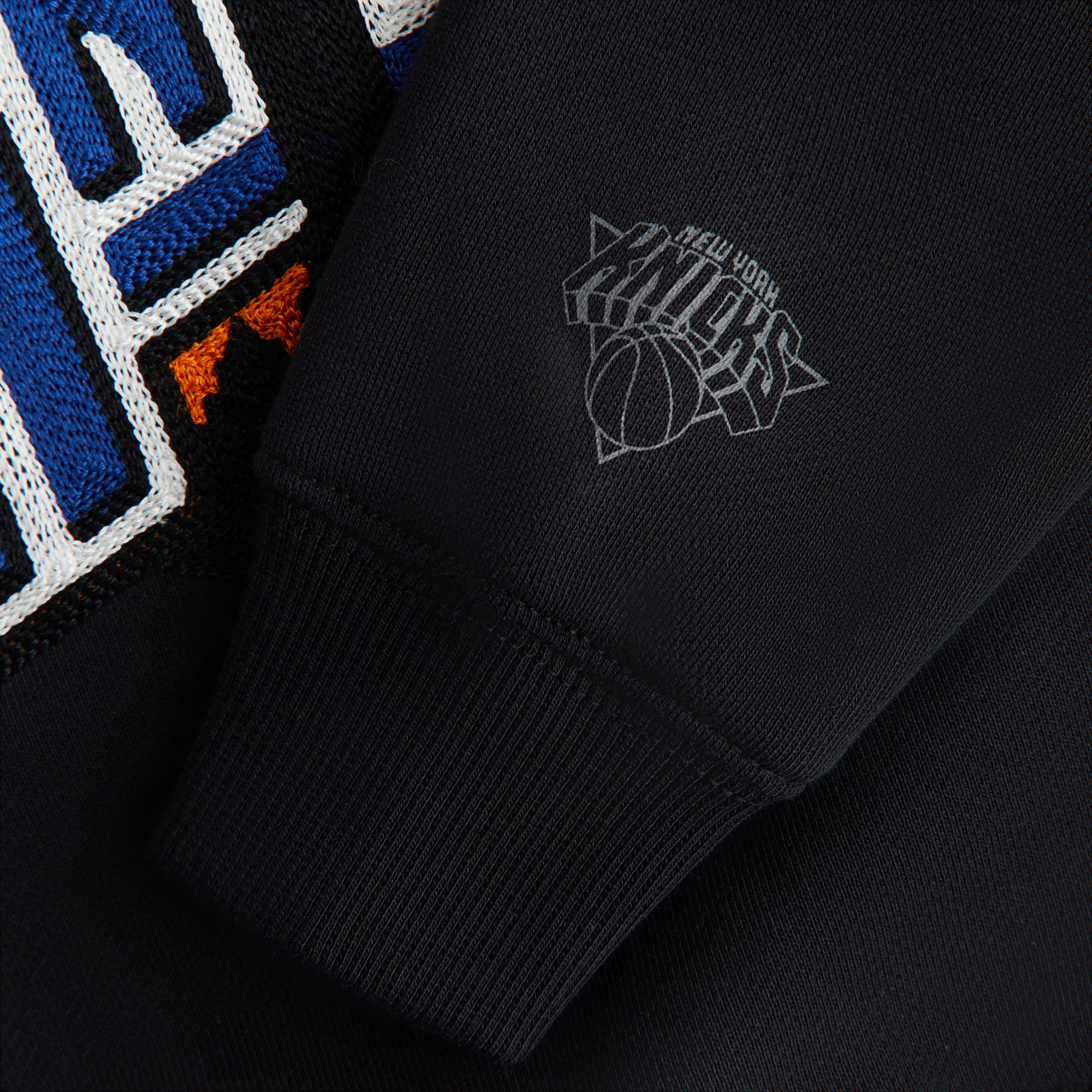 Kith Kids for the New York Knicks City Nelson Crewneck - Black | Kith Black
