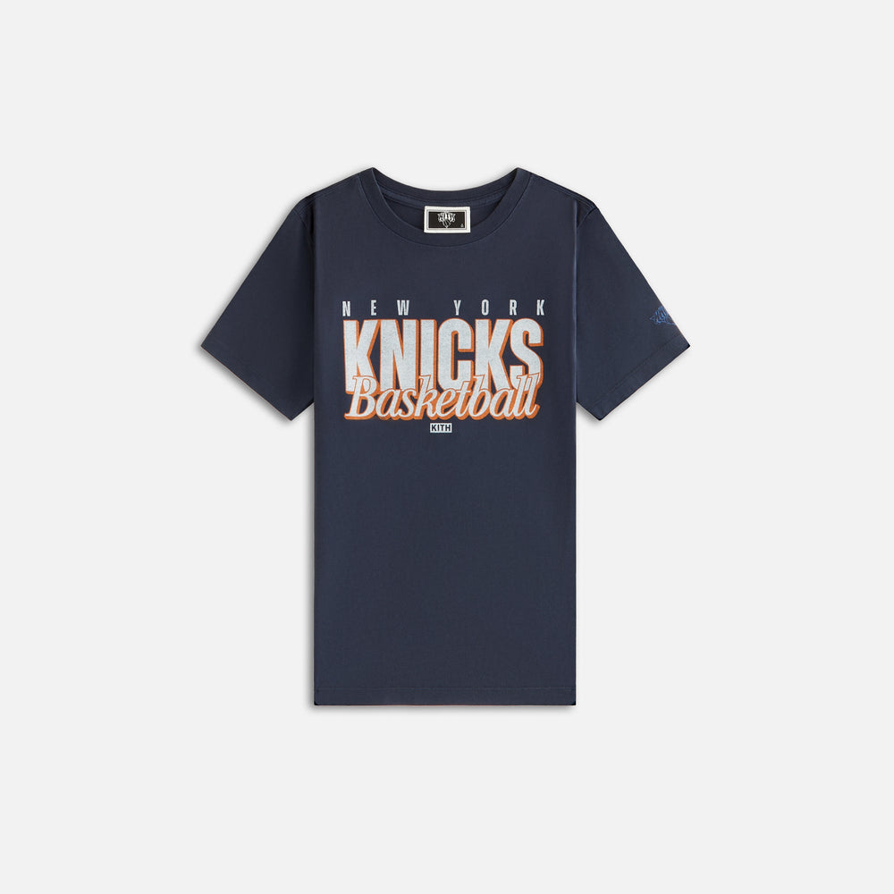 Kith Kids for the New York Knicks Classic Vintage Tee - Nocturnal | Kith Nocturnal