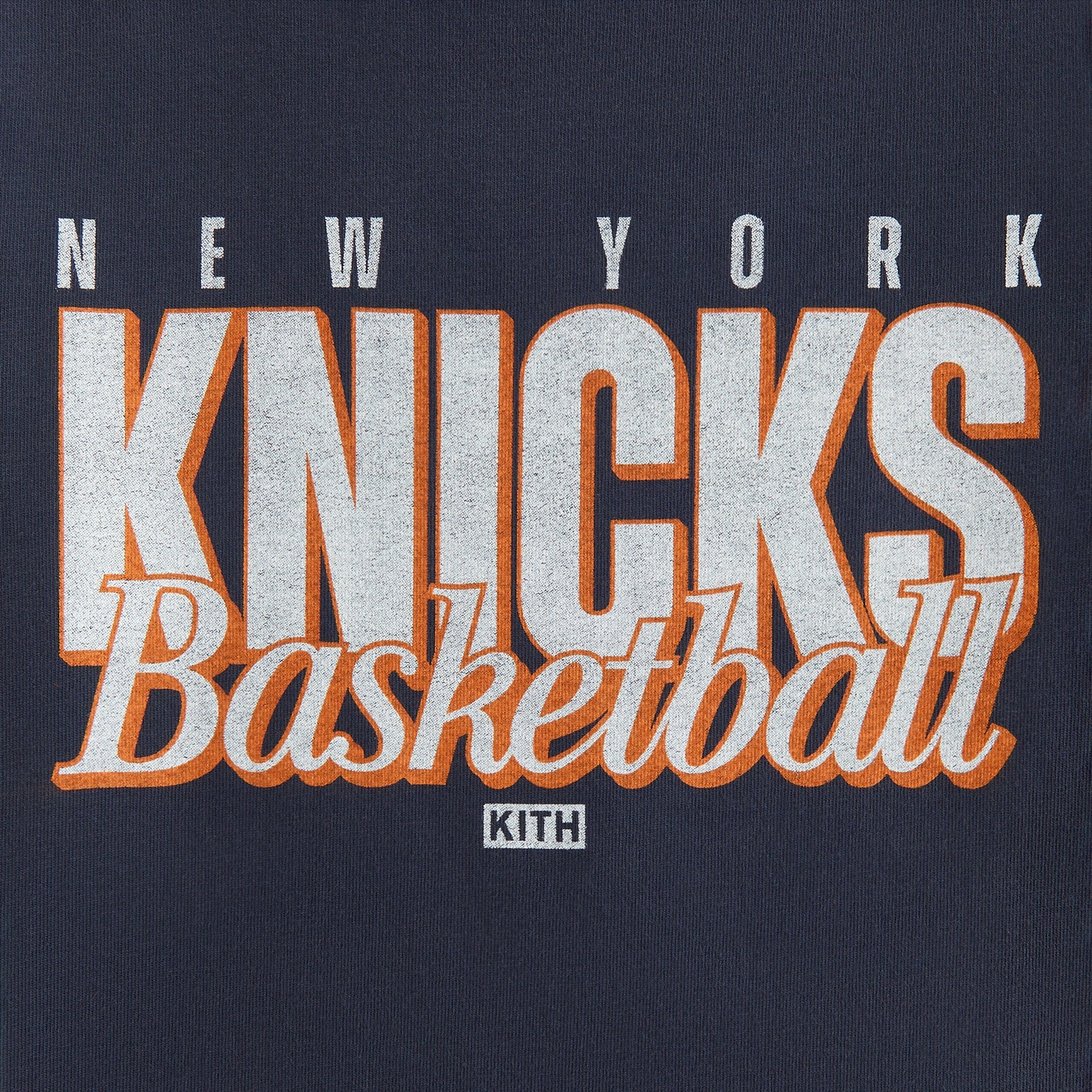 Kith Kids for the New York Knicks Classic Vintage Tee - Nocturnal | Kith Nocturnal