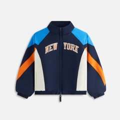 Kith Kids for the New York Knicks Nylon Padded Jacket - Nocturnal | Kith Nocturnal