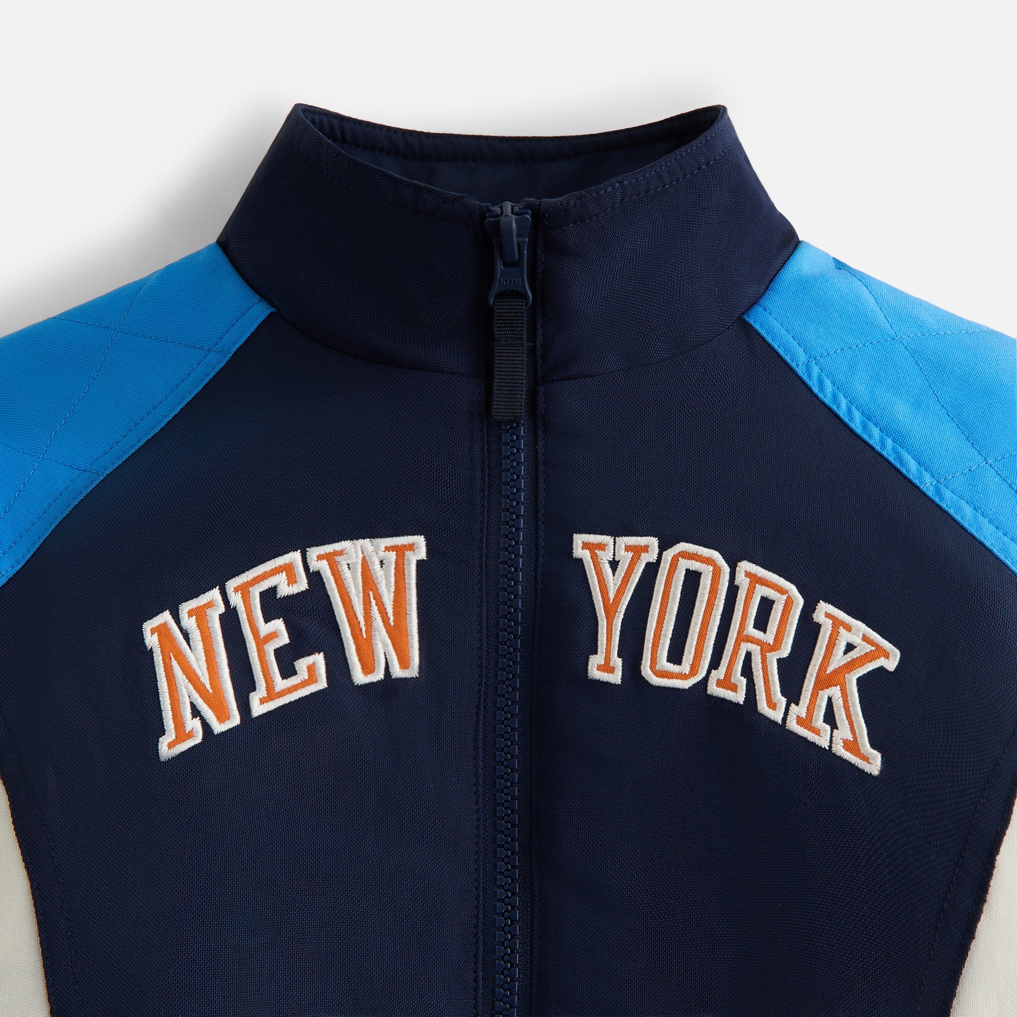 Kith Kids for the New York Knicks Nylon Padded Jacket - Nocturnal | Kith Nocturnal