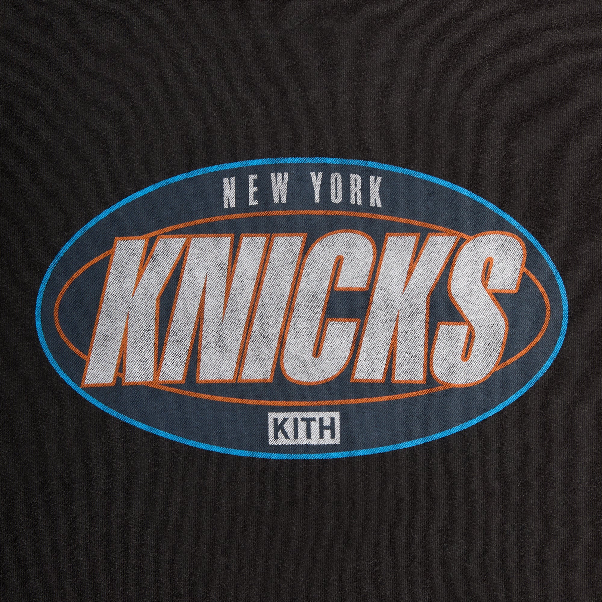 Kith for the New York Knicks Y2K Vintage Tee - Black | Kith Black