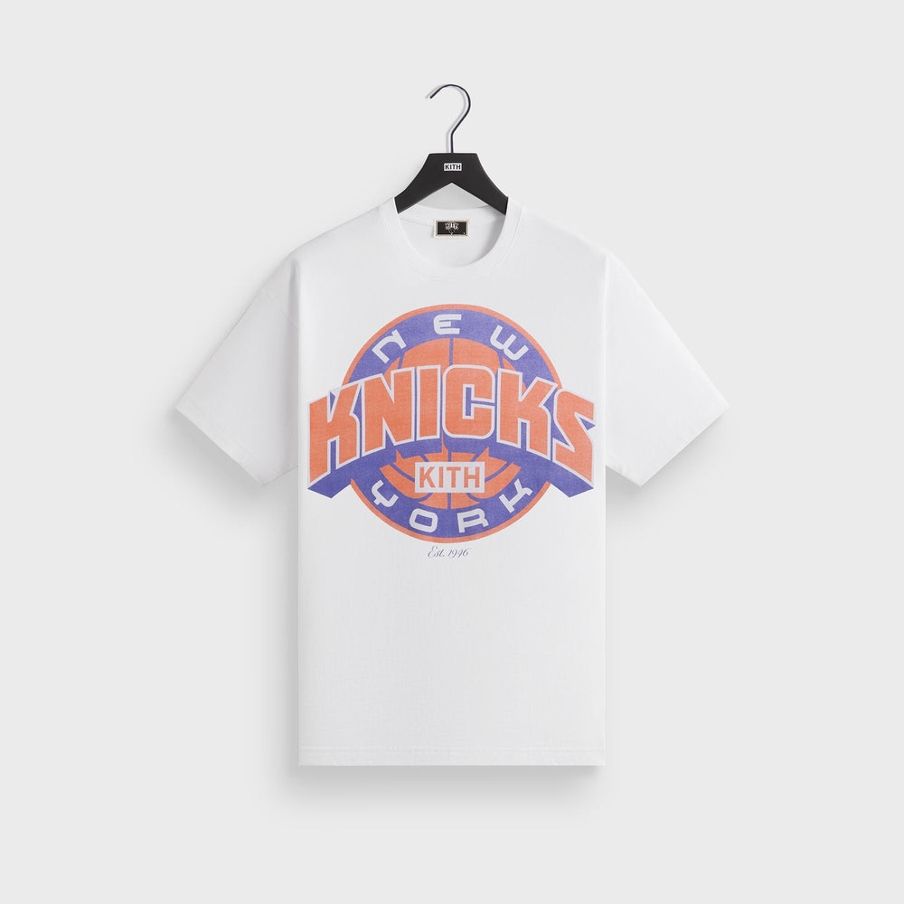 Kith for the New York Knicks Showtime Vintage Tee - White | Kith White