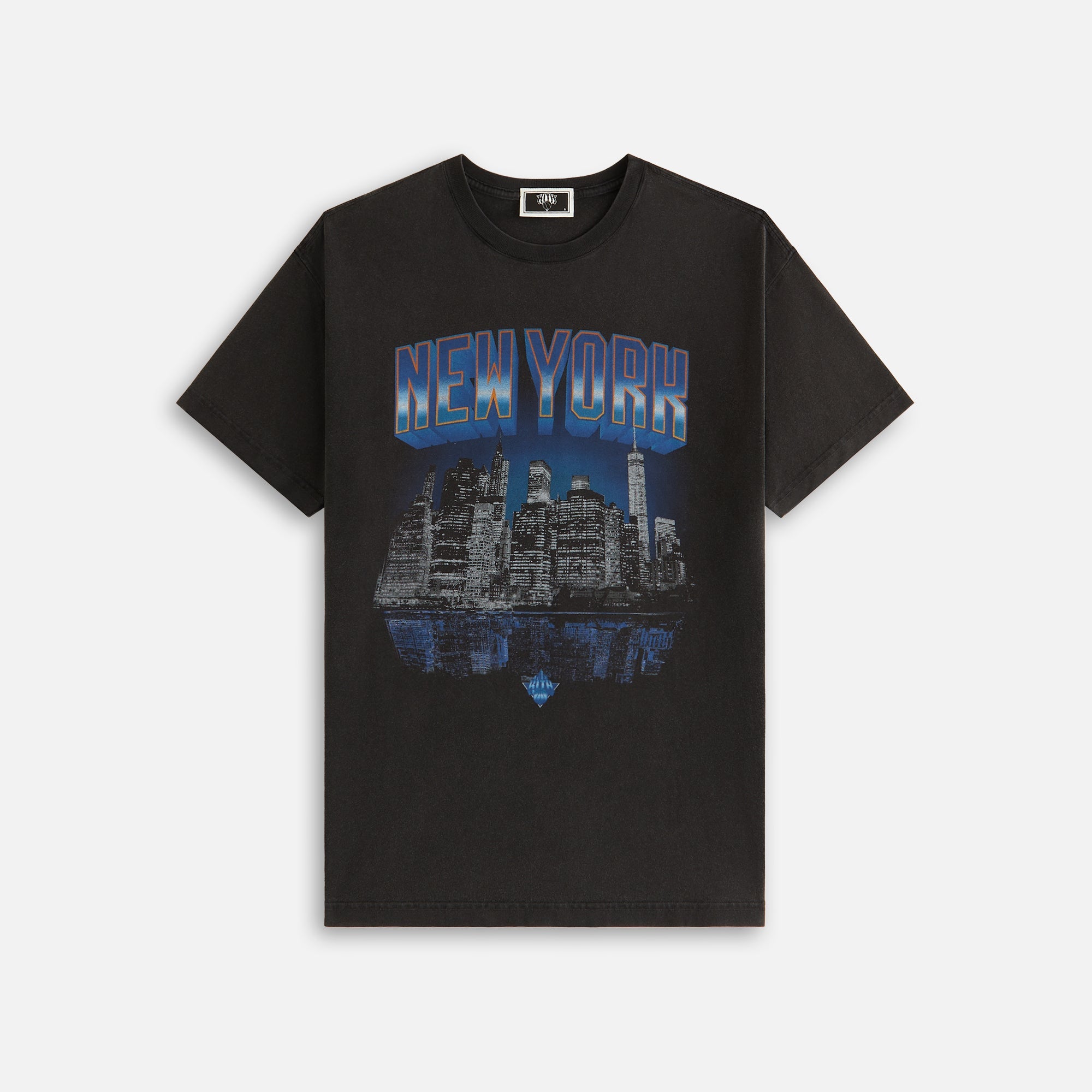 Kith Women for the New York Knicks Skyline Vintage Tee - Black | Kith Black