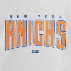 Kith Women for the New York Knicks Arc Mockneck Tee - Light Healther G | Kith Light Healther Grey