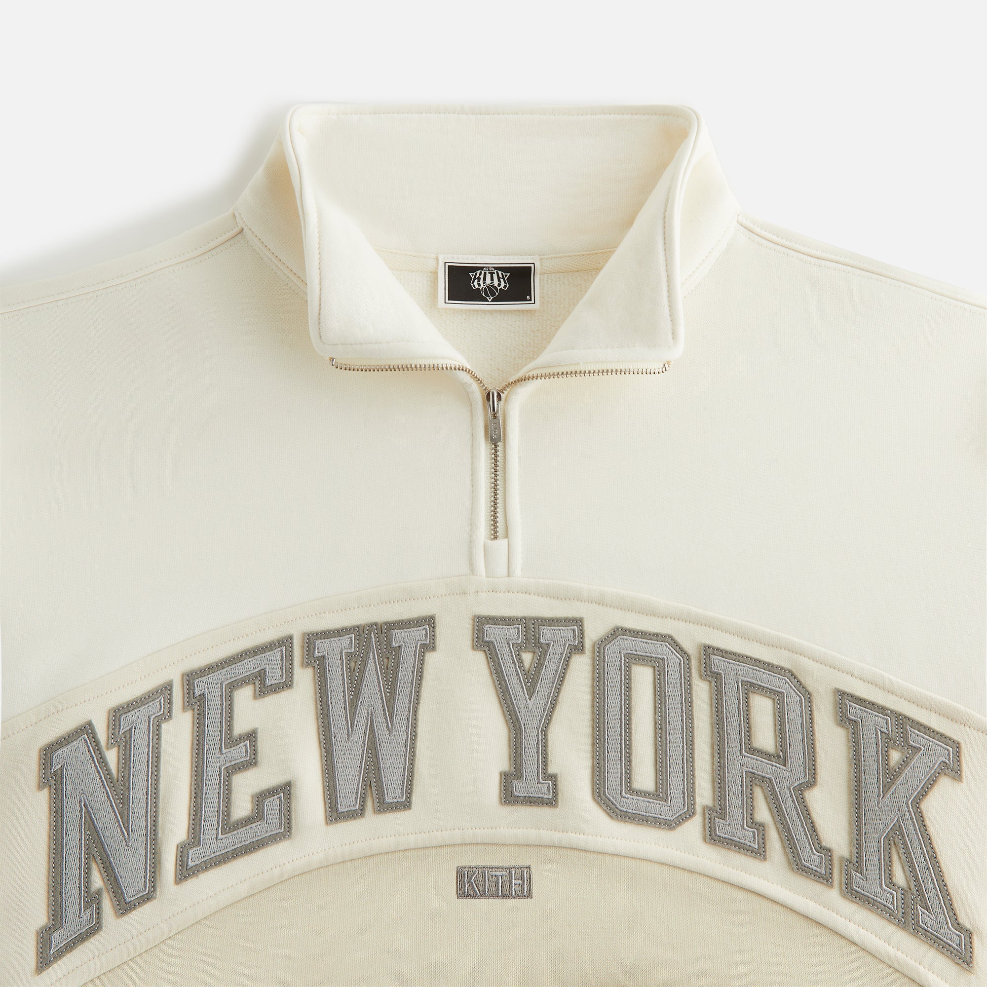 Kith Women for the New York Knicks Hunter III Panelled Quarter Zip - S | Kith Sandrift