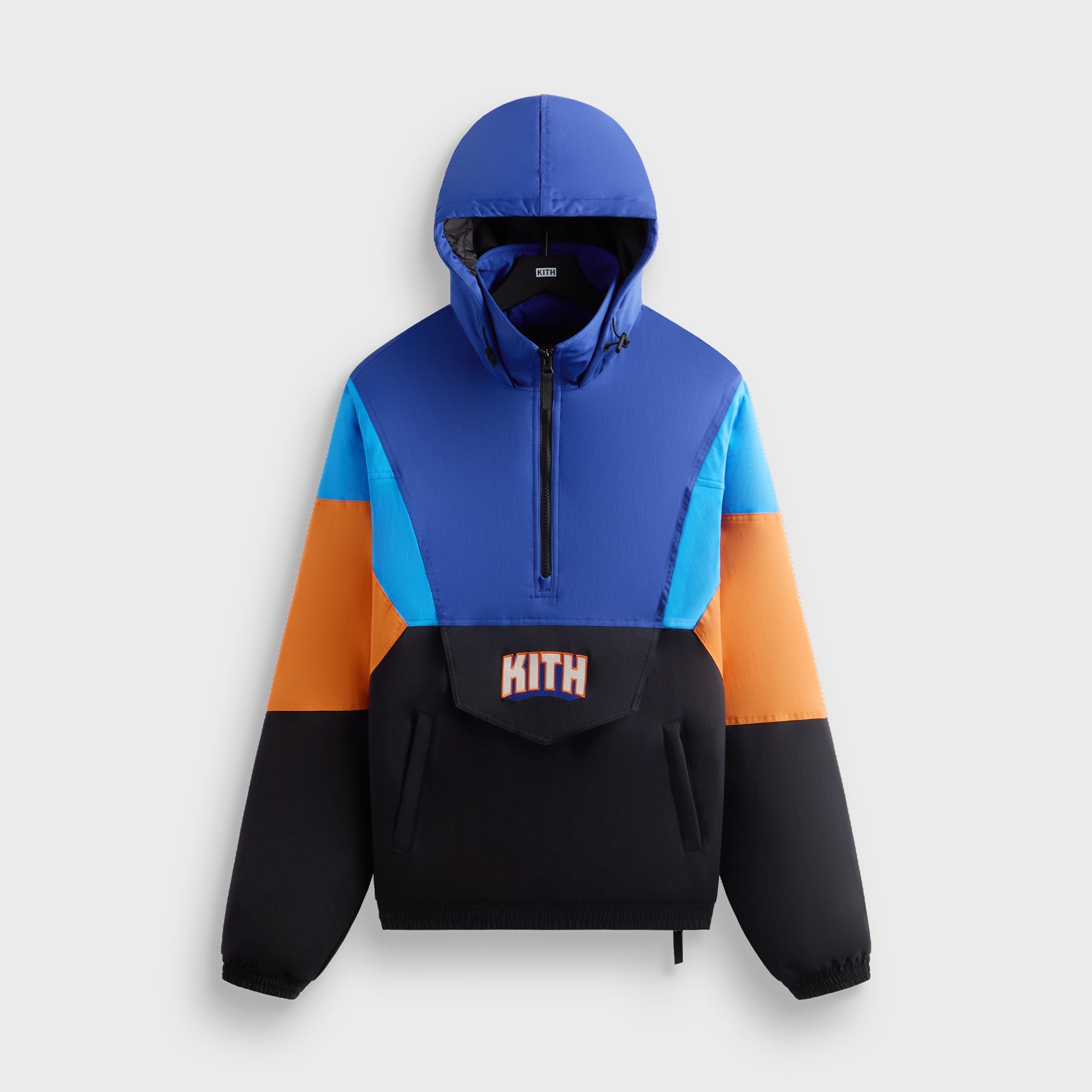 Kith for the New York Knicks Wings Quarter Zip Anorak - Black | Kith Black