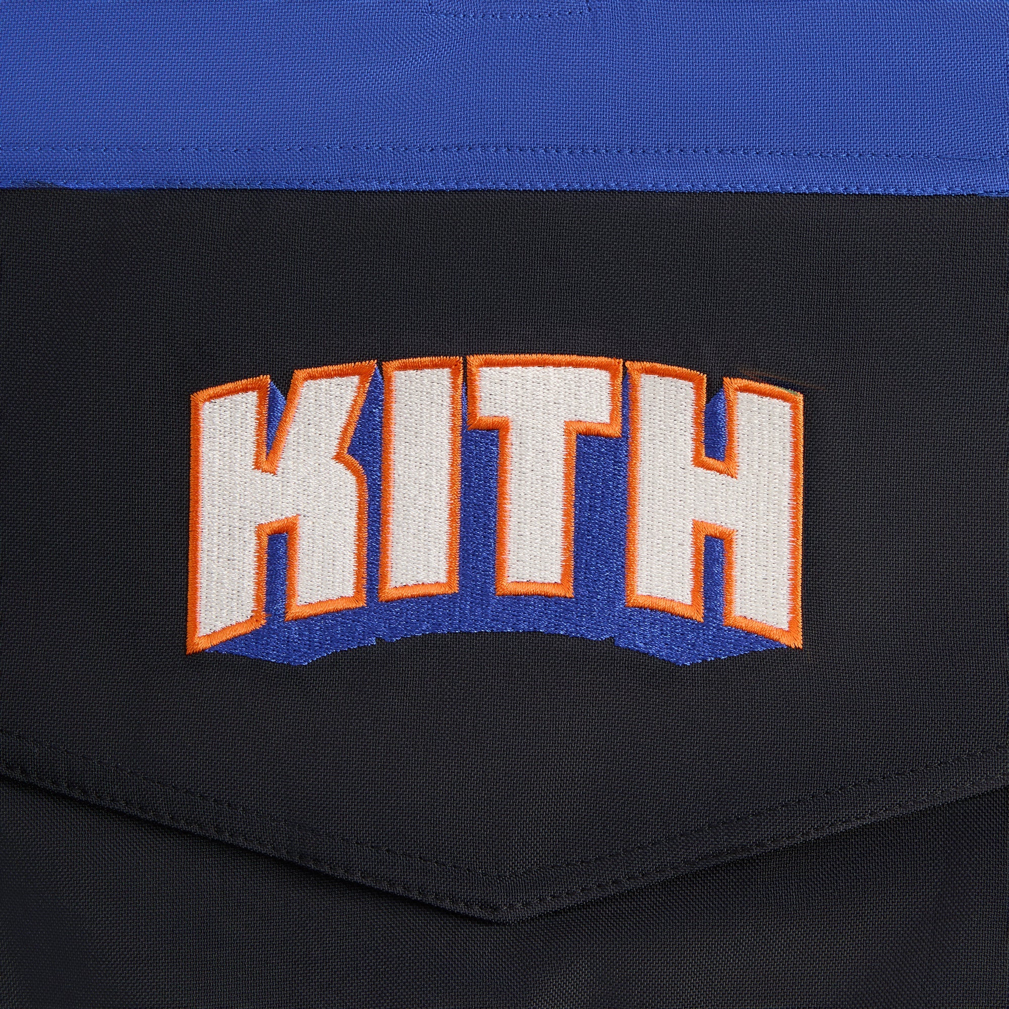 Kith for the New York Knicks Wings Quarter Zip Anorak - Black | Kith Black