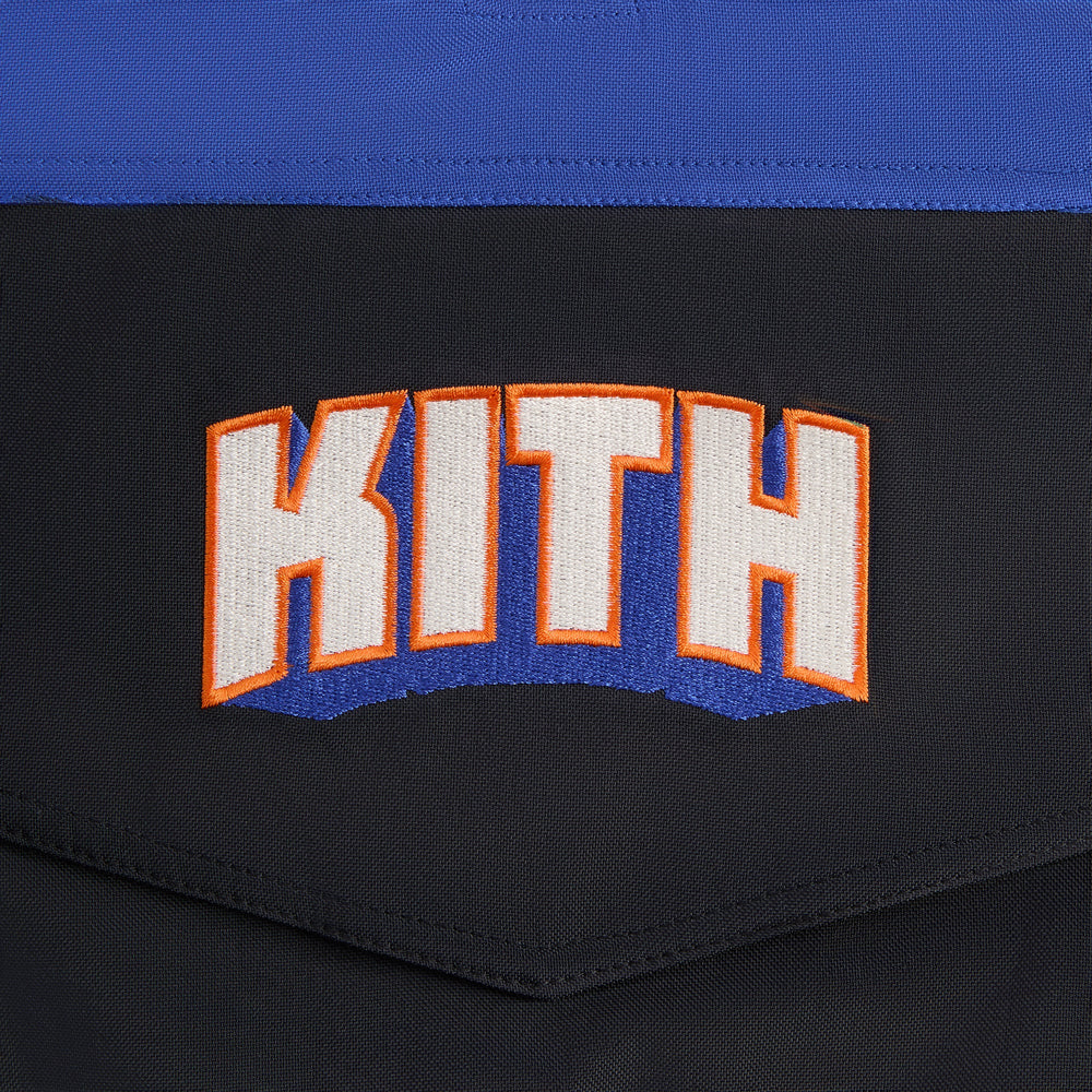 Kith for the New York Knicks Wings Quarter Zip Anorak - Black | Kith Black